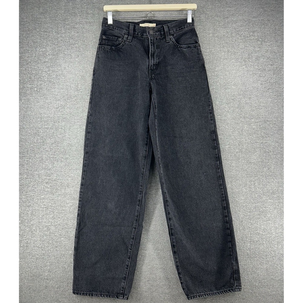Levis Premium Baggy Dad Women Size 24x32 Denim Black‎ Casual